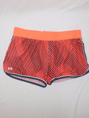 Under Armour Heatgear Semi Fitted Orange Black Great Escape 3 Running Shorts XL